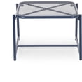 thumbnail image 1 of 13"H Side Table Navy Blue Iron Patio Table for Casual Outdoor Living, 1 of 6
