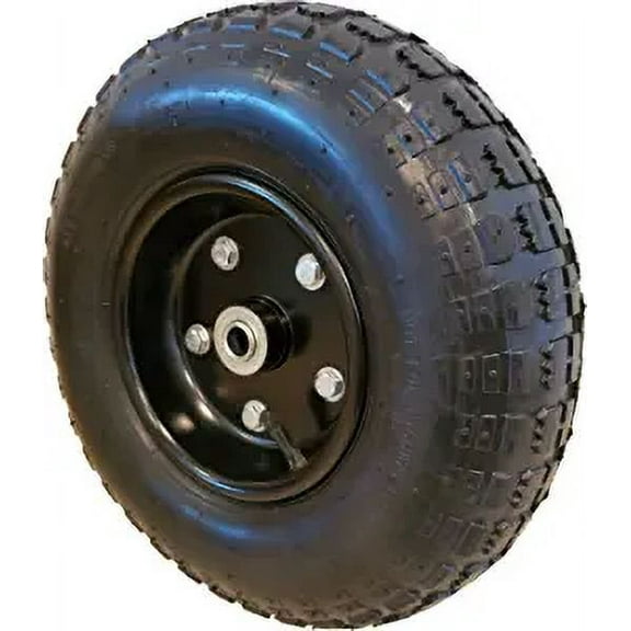 13" Hand Truck/Utility Cart Air Tire Replacement Dolly Wheel 4.00-6 (Black)