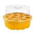 thumbnail image 1 of 13-Hole Round Seeded Box with Adjustable Vent Lid, Reusable Plastic Seed Cultivation Tray for Indoor & Outdoor Plant Germination, 1 of 5