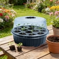 thumbnail image 1 of 13 Hole Starter Tray Kit with Humidity Dome & Adjustable Vents | Reusable Plastic Propagation Box for Indoor & Outdoor Gardening | 1 Set, 1 of 5