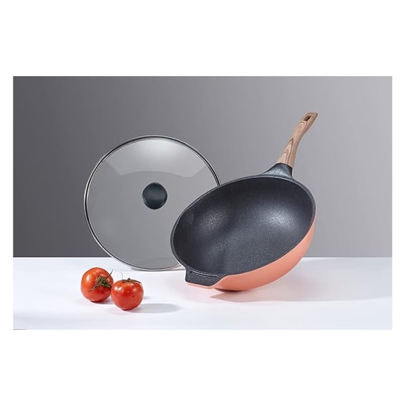 13" INOBLE Nonstick Wok Stir Fry Pan Cookware. Premium JAPAN INOBLE coating ()