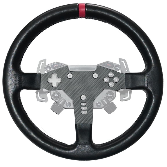 13 Inch 33cm Circular Original Leather Steering Wheel Rally Sim MOD FOR PXN VD4/VD6 4Nm/6Nm Feedback Racing Wheel Modification Wrapped with Cowhide