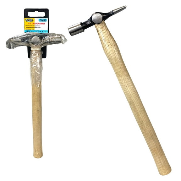 13 Inch, 5.5 Ounce Chisel And Hammer Dual Head, With Wooden Handle