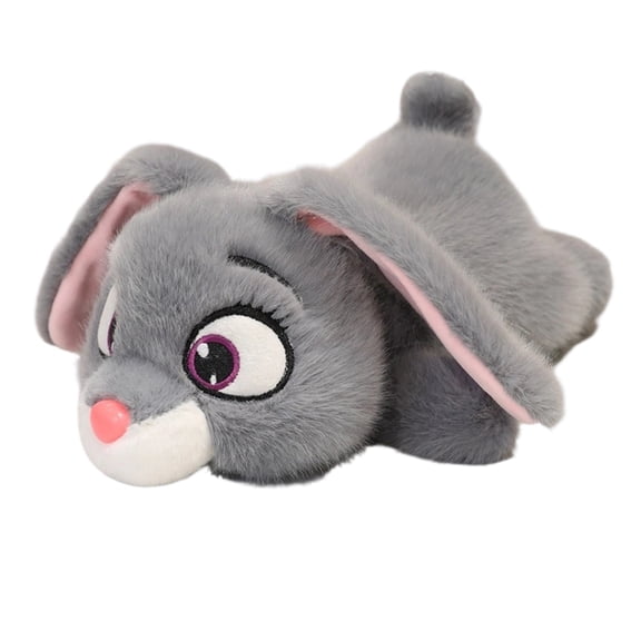 13 Inch Animal Plush Collection, Stuffed Elephant Bear Cat Rabbit Toy for Office Home Decoration Stress Relief Gift,Gray