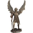 13 Inch Archangel Saint Gabriel with Horn Cold Cast Bronze Figurine