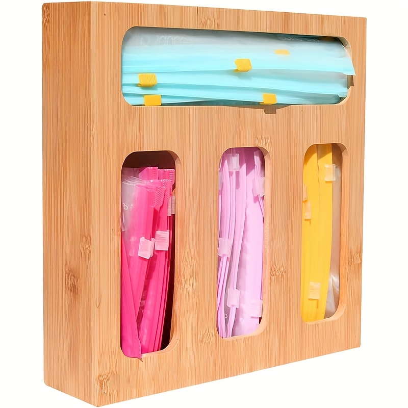 13-Inch Bamboo Drawer Organizer Box with 4 Compartments, Storage ...