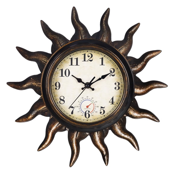 13 Inch Bronze Decorative Wall Clock 13 Bronze For Indoor Outdoor Use