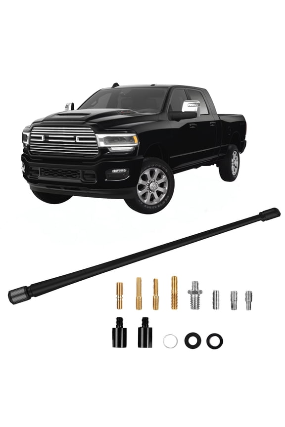 13 Inch Car Antenna Compatible for Dodge RAM 1500 2500 3500 1990-2025,Flexible Rubber Antenna for Optimized AM FM Signal Reception