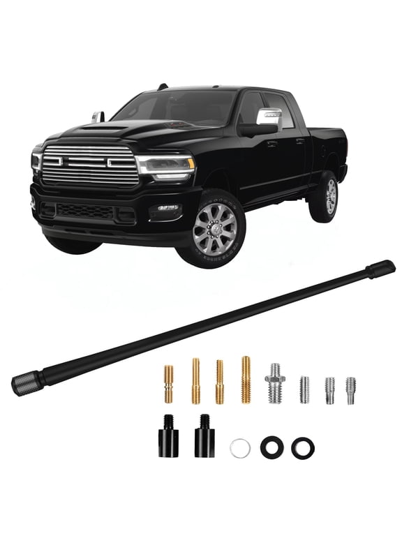 13 Inch Car Antenna Compatible for Dodge RAM 1500 2500 3500 1990-2025,Flexible Rubber Antenna for Optimized AM FM Signal Reception