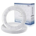 thumbnail image 1 of 13 Inch Clear Glass Charger Plates with Silver Edge, 4 Packs Glass Chargers Service Plates, Glass Chargers for Wedding Birthday and Various Occasions, 1 of 7