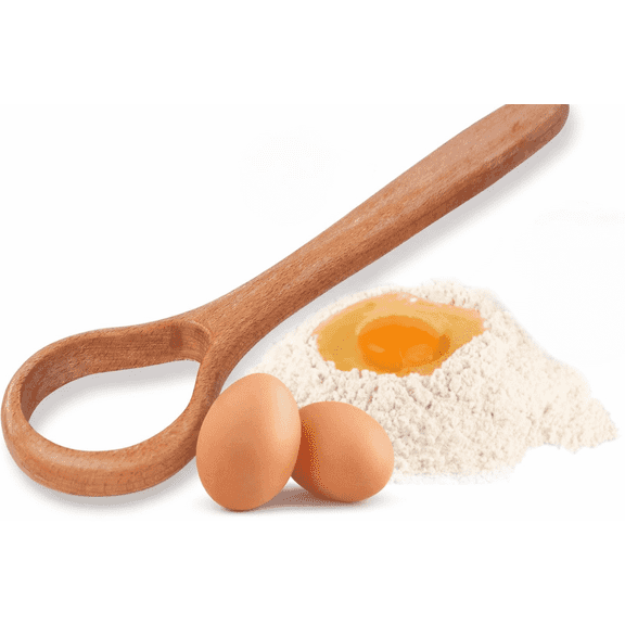 Danish Dough Whisk for Thick Bread Dough – Wooden Hand Mixer for Easy Sourdough and Batter Mixing