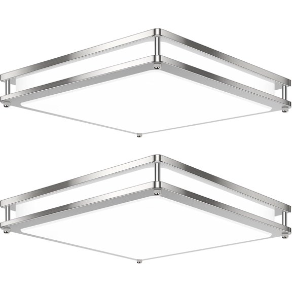 13 Inch Dimmable Square LED Ceiling Lights, 36W Flush Mount Light Fixtures
