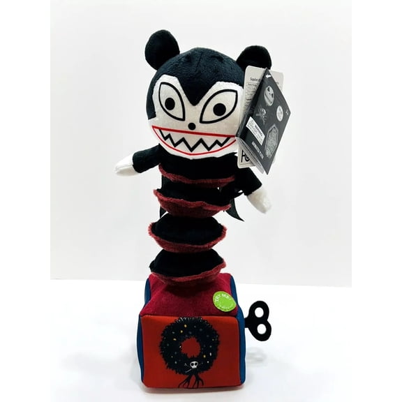 13 Inch Disney The Nightmare Before Christmas Vampire Teddy Jack in the Box Animated Musical Plush - Plays "What's This?"