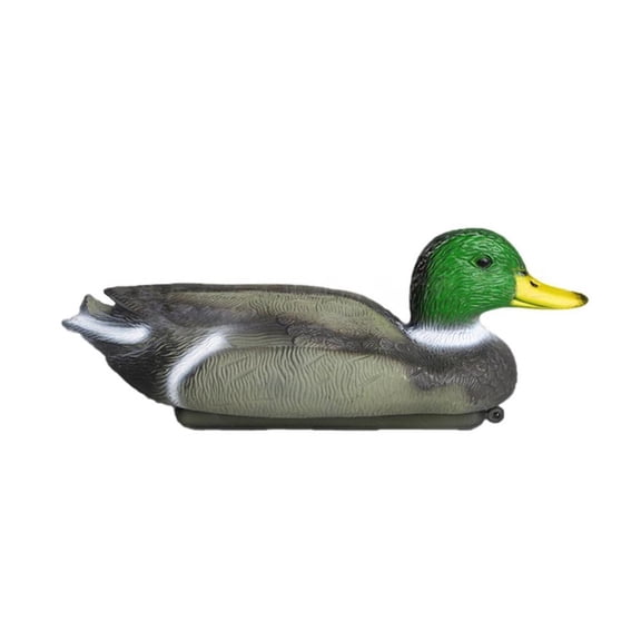 13-Inch Floating Duck Decoy, Robust Blow-Molded PE Hunting Bait, Sturdy Resilient Lifelike Bionic Waterfowl for Backyard Pond & Landscape Decoration