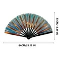 thumbnail image 1 of 13 Inch Foldable Fan Hand Fan Colours Clap Fans Dancing Large Foldable Hand Fan, 1 of 5