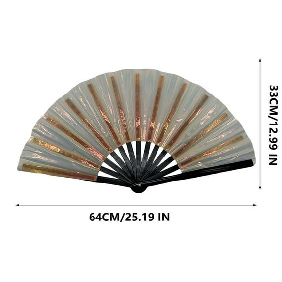 13 Inch Foldable Fan Hand Fan Colours Clap Fans Dancing Large Foldable ...