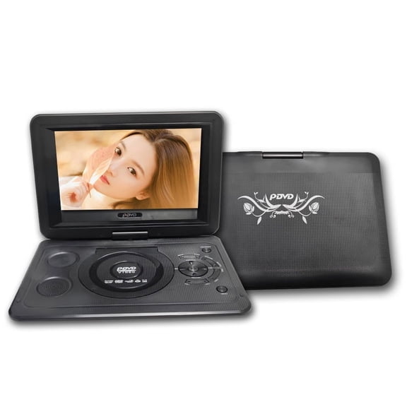 13 Inch HD Portable Rotating Screen Smart TV VCD DVD Player Mini TF Card USB Video Rechargeable Television ,Media