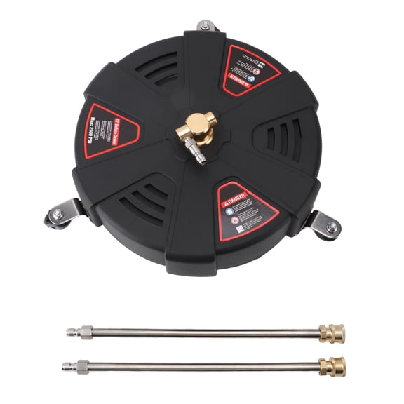 13 Inch High Pressure Washer Surface Cleaner Professional 2500 PSI Surface Cleaner with 3 Wheels 1/4 Inch Quick Connect for Concrete Patio Sidewalk Deck and Driveways 13 inches 33 cm