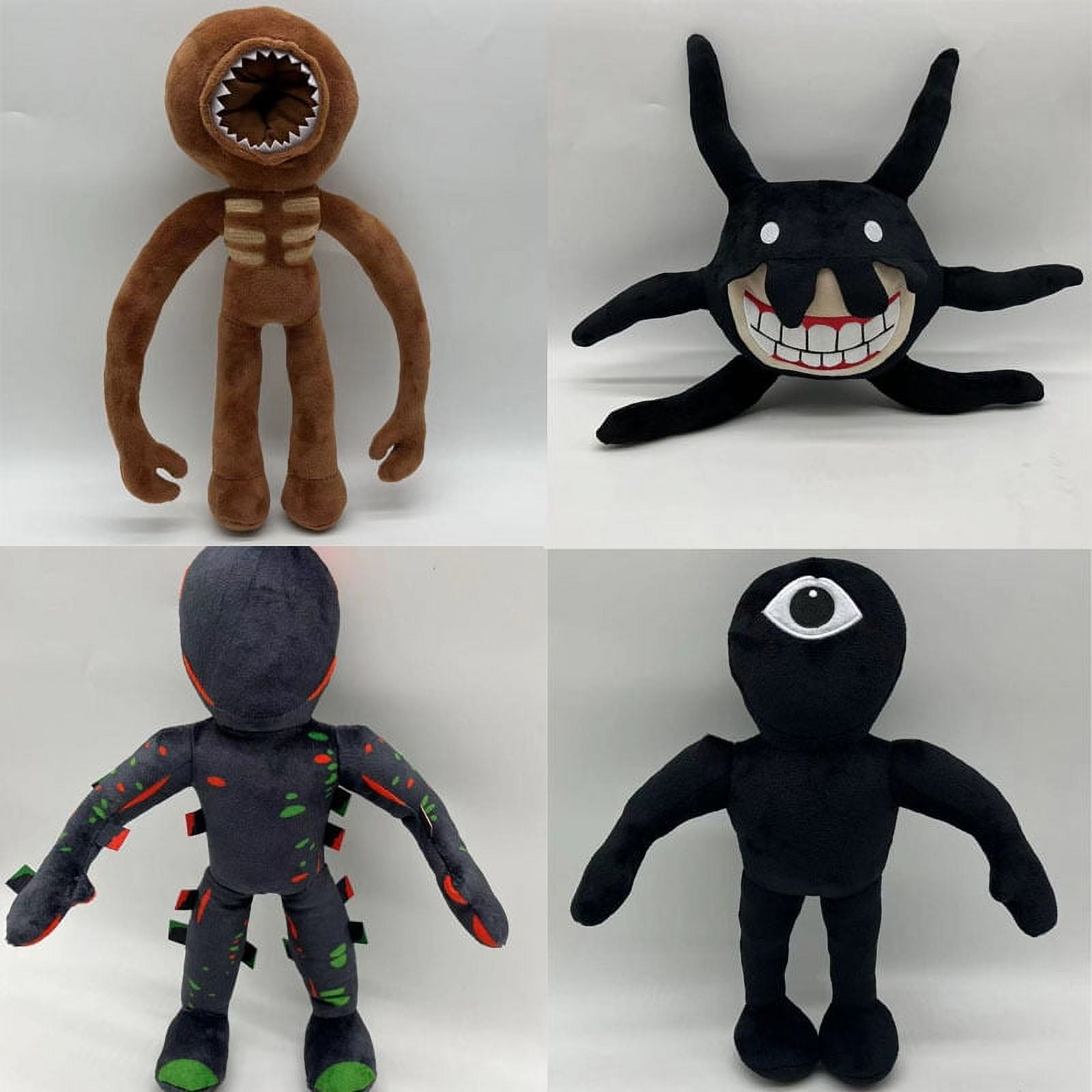 Set of Figure Doors Plush Toys Horror Game Characters Soft Stuffed Dolls  Gifts