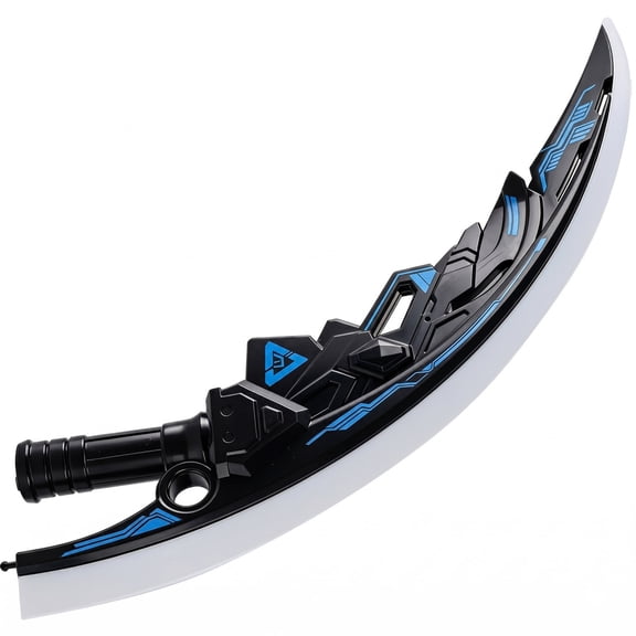 13 Inch LED Light Up Cyber Scythe 2 in 1 Combinable Rechargeable Toy with 7 Color Changing Modes Type C Charging