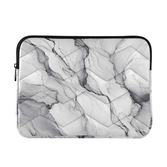 13 Inch Laptop Bag Briefcase Classic White Marble Artistic Pattern Protective Computer Sleeve Carrying Case for Work Travel School