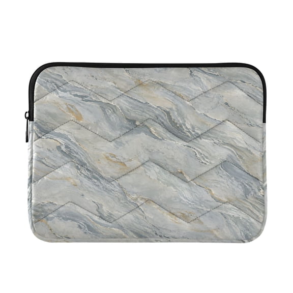 13 Inch Laptop Bag Briefcase Gray Gold Marble Wave Protective Computer Sleeve Carrying Case for Work Travel School