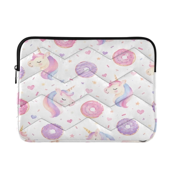 13 Inch Laptop Bag Briefcase Magical Dreamy Donut Pattern Protective Computer Sleeve Carrying Case for Work Travel School