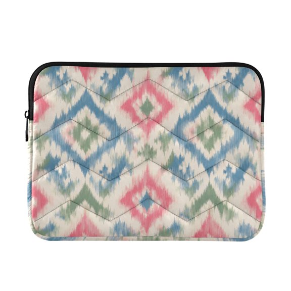 13 Inch Laptop Bag Briefcase Retro Abstract Ikat Pattern Protective Computer Sleeve Carrying Case for Work Travel School
