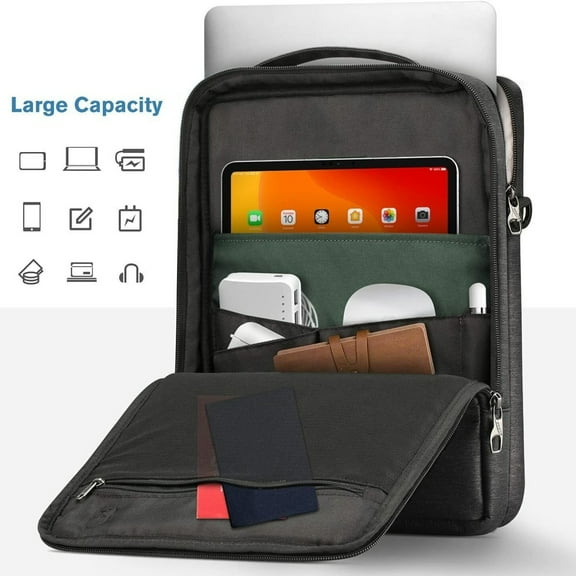 13 Inch Laptop Bag, Travel Business Briefcase, Water-Repellent Shoulder Bag, Computer Bag for Men and Women Work Office