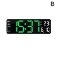 thumbnail image 1 of 13 Inch Large Led Digital Wall Clock Simple Hanging Dual Purpose Remote Display Pendulum Temperature Clock, 1 of 9
