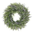 thumbnail image 1 of 13 Inch Lavender Wreath for Front Door,Wreath of Artificial Lavender,Greenery Leaves Wreath for All Seasons Indoor Outdoor Floral Wreath for Wedding Party Home Decor, 1 of 1