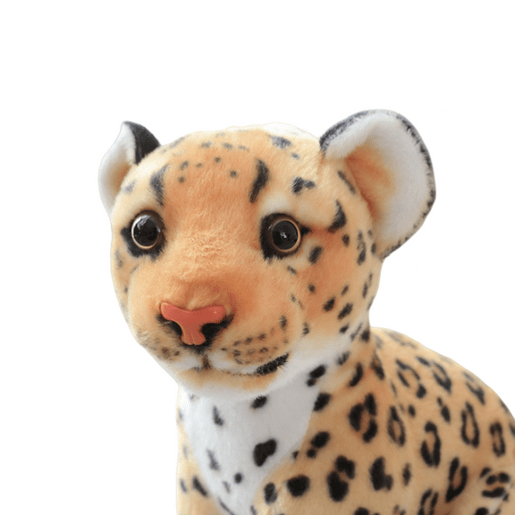 13 Inch Plush Leopard, Creative Story Toy, Novel Leopard Cub Plush Toy, Cute Stuffed Animal