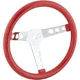 thumbnail image 1 of 13 Inch Red Metalflake 60s Style Steering Wheel, 3-1/2 Dish, 1 of 5