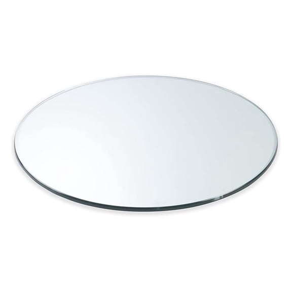 13" Inch Round 3/8" Thick Clear Glass Table Top with Flat Polished Edge and Tempered Glass, Replacement Glass Table Top, Great for Dining Tables, end Tables, and Outdoor Patio Table Tops or
