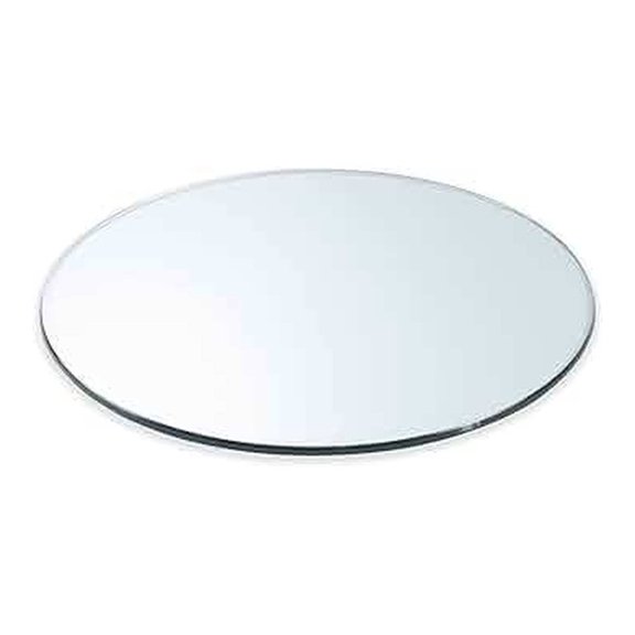 13" Inch Round 3/8" Thick Clear Glass Table Top with Flat Polished Edge and Tempered Glass, Replacement Glass Table Top, Great for Dining Tables, end Tables, and Outdoor Patio Table Tops or