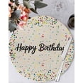 thumbnail image 1 of 13 Inch Round Placemats Set of 4, Beige Birthday Non Slip Heat Insulation PP Table Mats, Colorful Confetti Ribbons Polka Dots Classroom Washable Place Mats for Kitchen Dining Party Table Decor, 1 of 7