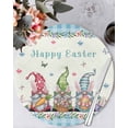 thumbnail image 1 of 13 Inch Round Placemats Set of 4, Easter Non Slip Heat Insulation PP Table Mats, Spring Rabbit Ear Gnomes Eggs Floral Lattice Washable Place Mats for Kitchen Dining Party Table Decor, 1 of 7