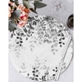 thumbnail image 1 of 13 Inch Round Placemats Set of 4, Grey Non Slip Heat Insulation PP Table Mats, Eucalyptus Leaves Washable Place Mats for Kitchen Dining Party Table Decor, 1 of 7