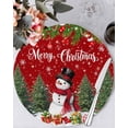 thumbnail image 1 of 13 Inch Round Placemats Set of 4, Red Christmas Non Slip Heat Insulation PP Table Mats, Xmas Tree Ball Snowflake Winter Gifts Washable Place Mats for Kitchen Dining Party Table Decor, 1 of 7
