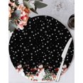 thumbnail image 1 of 13 Inch Round Placemats Set of 6, Black Christmas Non Slip Heat Insulation PP Table Mats, Snowflake Xmas Tree Ball Elk Winter Washable Place Mats for Kitchen Dining Party Table Decor, 1 of 7
