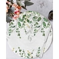 thumbnail image 1 of 13 Inch Round Placemats Set of 6, Sage Green Eucalyptus Non Slip Heat Insulation PP Table Mats, Watercolor Spring Weeping Botanical Washable Place Mats for Kitchen Dining Party Table Decor, 1 of 7