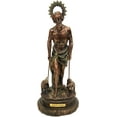 thumbnail image 1 of 13" Inch Saint Lazarus Bronze Color Statue Figurine Figure San Lazaro Santo St Religious L, 1 of 3