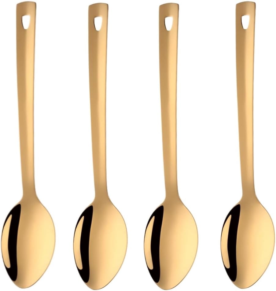 ABCISI Stainless Steel Buffet Spoons, Long Handle Serving Spoons for ...