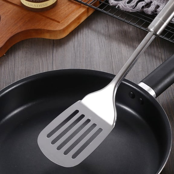 13 Inch Stainless Steel Cooking Turner Spatula, Kitchen Flip Tool for Flipping, Stirring and Serving Food