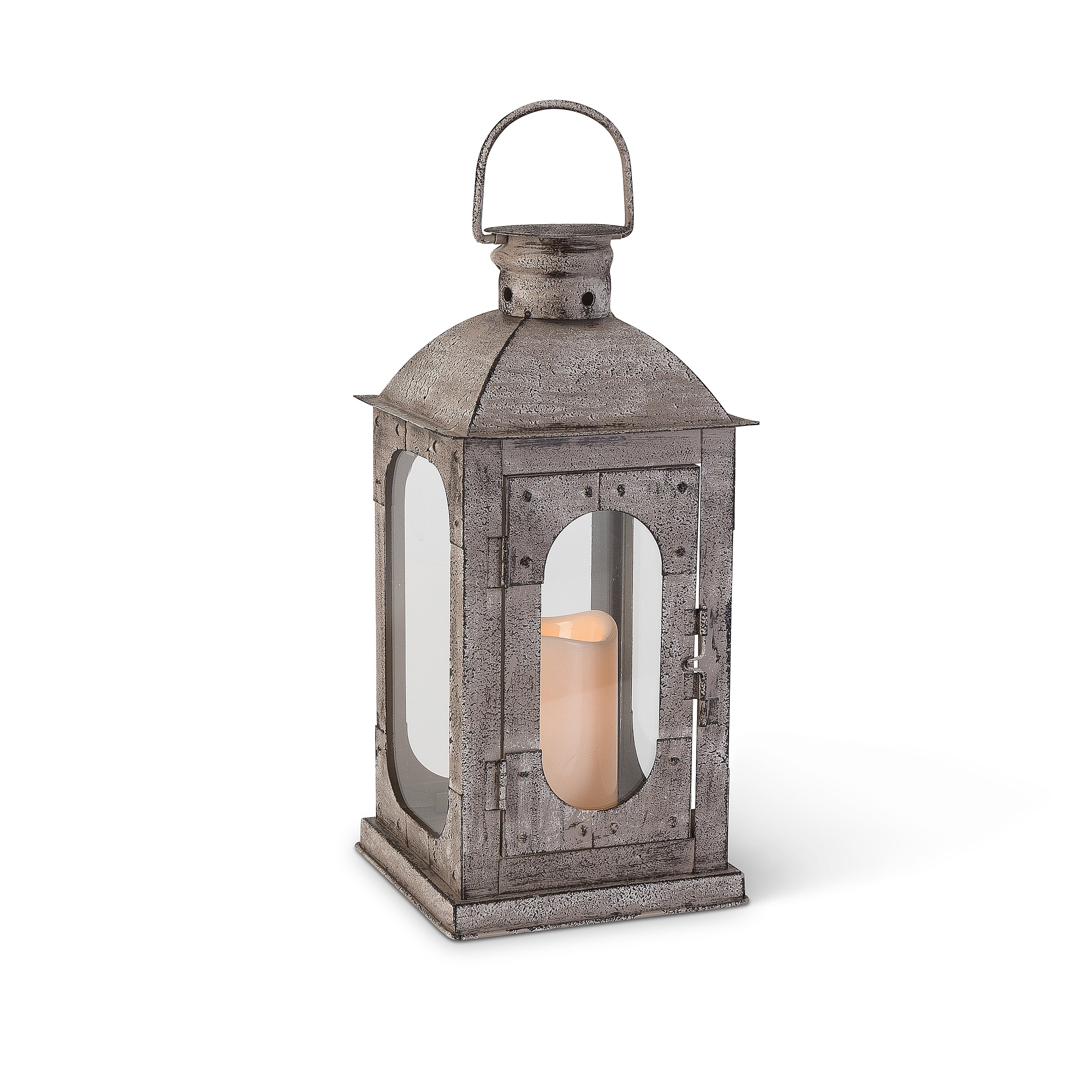 10.5 in. Steel Hurricane Lantern