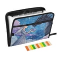 thumbnail image 1 of 13 Individual Pockets Organ Folder Waterproof A4 Size File Folder Home Work Office Categorized Storage File Manager Black Dragon Guardian, 1 of 7