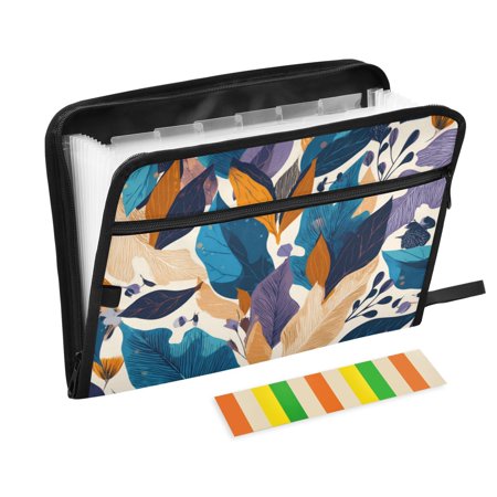 13 Individual Pockets Organ Folder Waterproof A4 Size File Folder Home Work Office Categorized Storage File Manager Boho-inspired Elements