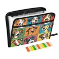 thumbnail image 1 of 13 Individual Pockets Organ Folder Waterproof A4 Size File Folder Home Work Office Categorized Storage File Manager Digital Sketch Cartoon Dogs, 1 of 7