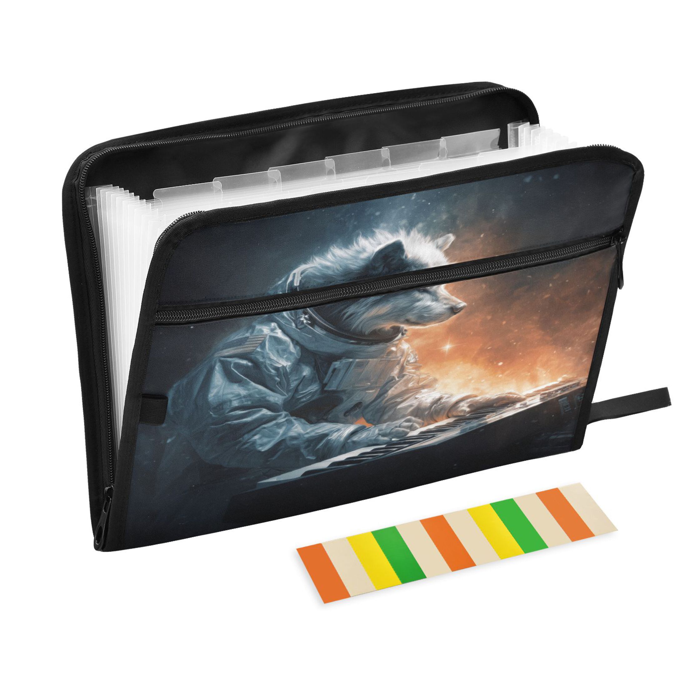 Keyboard File Folder Matching 13 Individual Pockets Organ Folder Waterproof A4 Size File Folder Home ...