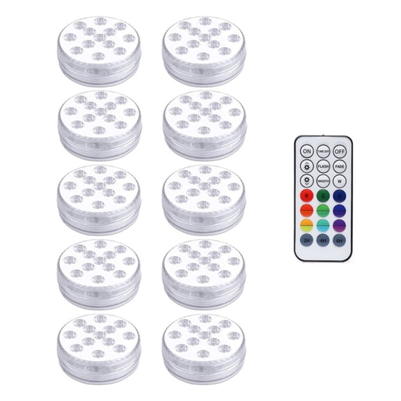 13 LEDs Magnetic Submersible LED Light Waterproof Underwater Light USB Rechargeable Swimming Pool Night Lamp With Suction Cups ,Low Energy